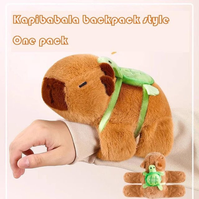 Yiran Health & Beauty Capybara Slap-Armband Handgelenkpuppe, Plüschtier, ab 14 Jahren - Bild 1