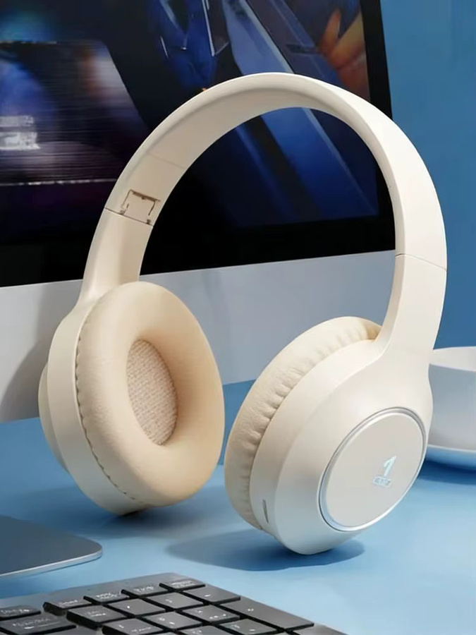 KEBIDU Bluetooth Gaming Headset mit RGB-Beleuchtung, faltbare Over-Ear Kopfhörer mit HiFi-Stereo und Rauschunterdrückung sowie TF-Kartenslot - Bild 4