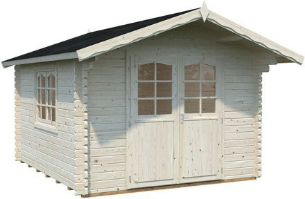 PALMAKO Blockbohlenhaus Sally aus Holz in Braun, B/H/T: 362 x 263 x 440 cm - Bild 1