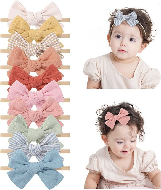 KIDS BOWS Stirnband Set, Nylon, Baby Mädchen, 10 Stück - Bild 1