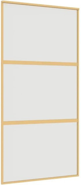 vidaXL Schiebetür in Gold aus mattem ESG-Glas und Aluminium, B/H: 102,5 x 205 cm - Bild 1