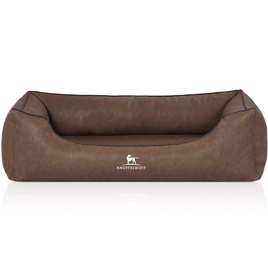 Knuffelwuff Hundebett Henderson aus Kunstleder in Braun, B: 120 cm, T: 85 cm - Bild 2