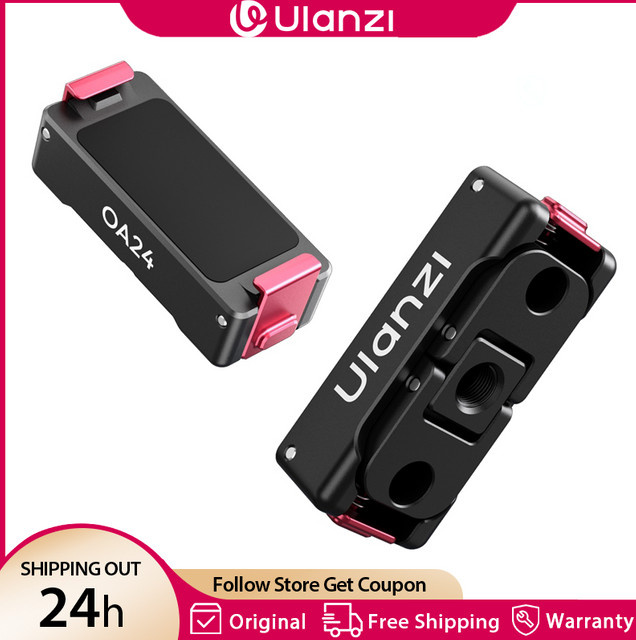 Ulanzi OA24 Metall-Magnetischer Schnellwechseladapter in Schwarz für DJI Action 6, DJI Nano und GoPro zur Nutzung mit Stativ- und Brusthalterungen - Bild 1