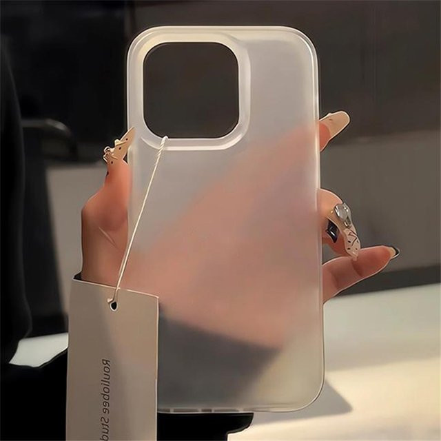 AKABEILA Matte transparente Handyhülle für iPhone 11, 12, 13, 14, 15, 16, 17 Pro Max Plus Mini stoßfeste weiche Schutzhülle - Bild 1