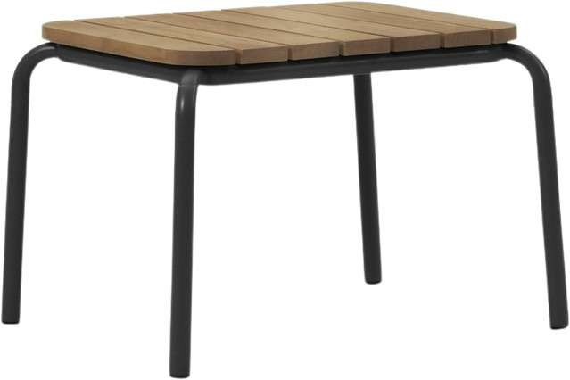 Normann Copenhagen Vig Garten Beistelltisch aus Robinienholz in Schwarz und Braun - Bild 1