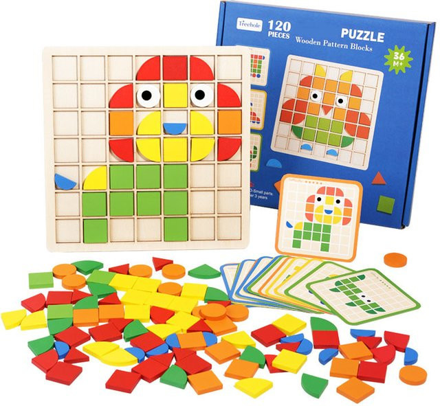 Lee's Sharing Montessori Erkenntnis Puzzle, Holz, Tiere, ab 3 Jahre - Bild 1