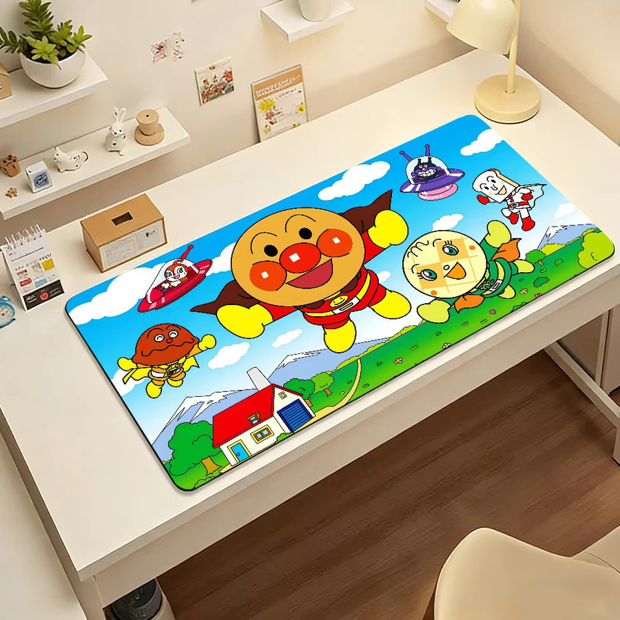 A-AnpanmanES Mauspad in Multicolour, rutschfeste Schreibtischunterlage aus Gummi für PC und Laptop - Bild 6