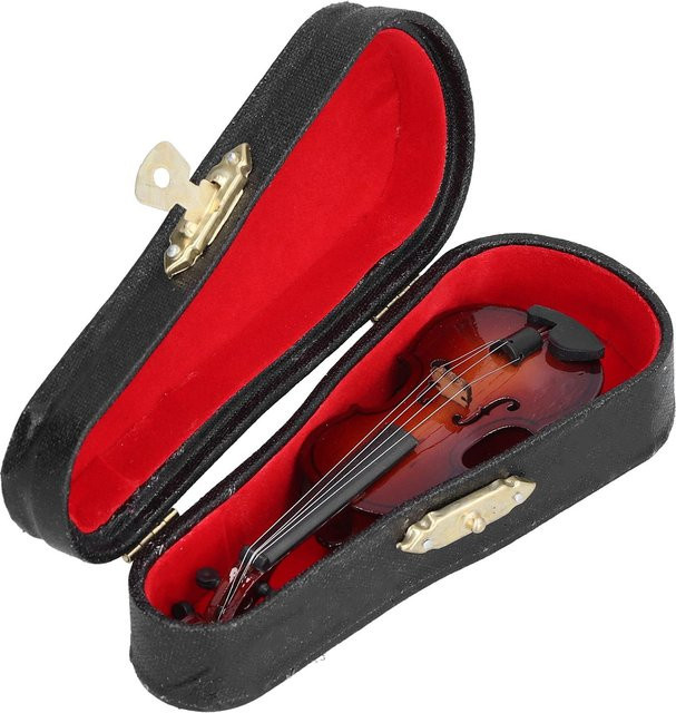 GoolRC Mini Geigenmodell als dekoratives Musikinstrument-Ornament in Braun - Bild 1