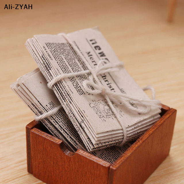 JETTING Puppenhaus Miniatur Retro Zeitungsset, Zubehör - Bild 1
