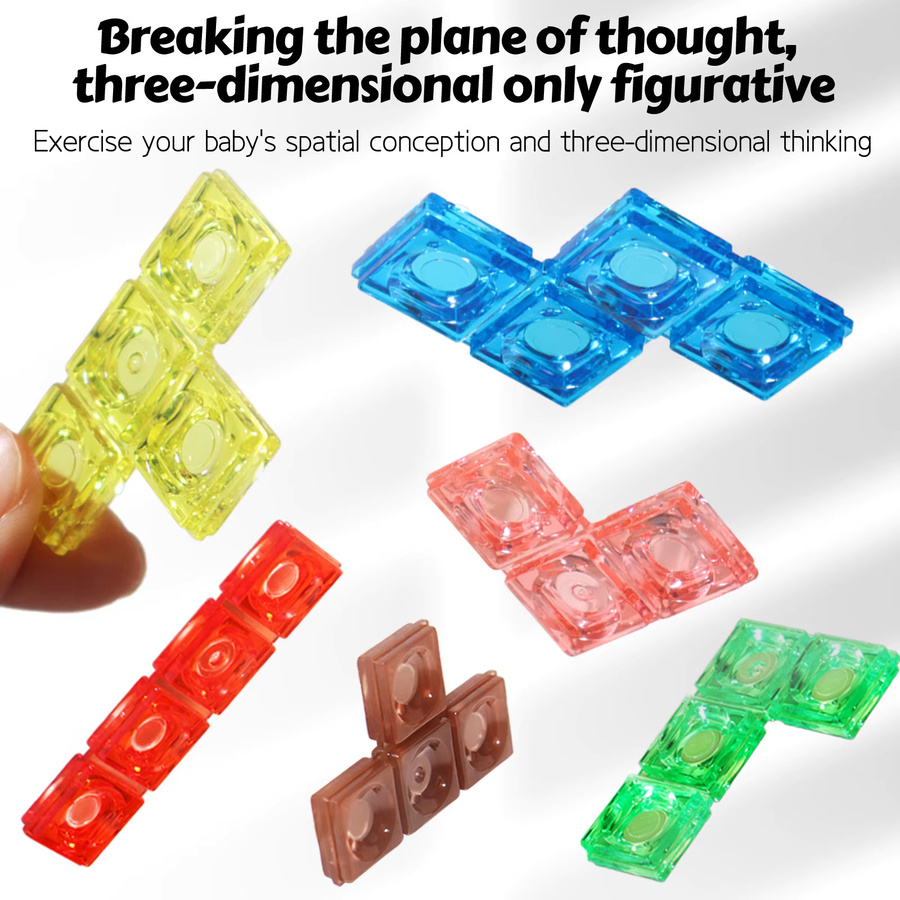 3D Transparent Tetris Puzzle, 3d_puzzle, 2 Spieler, transparent, multicolour - Bild 4