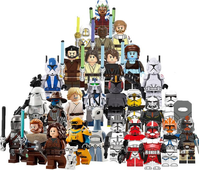 Lego Star Wars Mini Figures Clone Trooper Droids Jedi Anakin Skywalker Building Blocks Set - Bild 1
