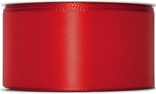 Halbach Taftband aus Polyester in Rot, Breite: 6 cm, Länge: 5 m - Bild 1