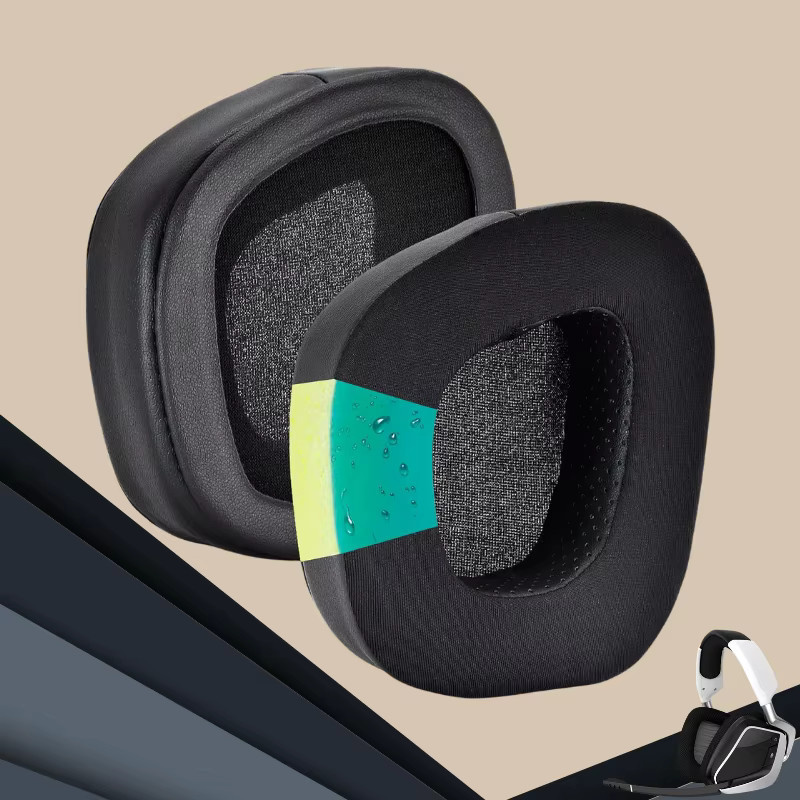 Corsair Ersatz-Ohrpolster für Void, Void Pro, Void Elite sowie Surround Wired und Wireless RGB USB Gaming Headsets in Schwarz oder Grau mit zusätzlicher Dicke - Bild 2
