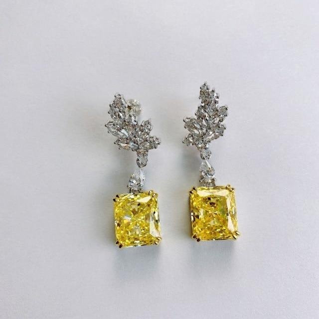 YIRAN Jewelry Ohrringe, 925 Silber, Diamant, Kristall, Damen - Bild 1