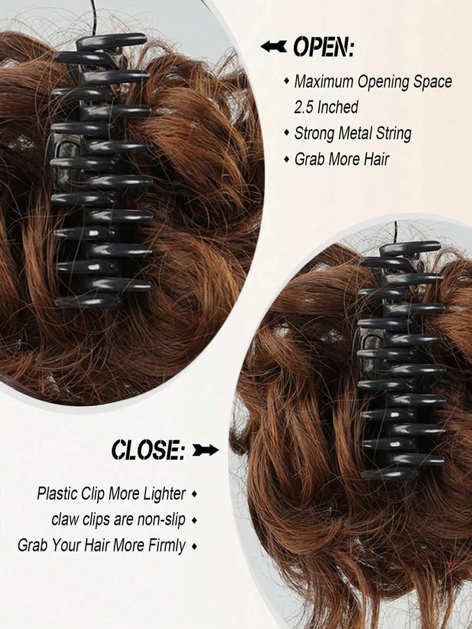 EZ&AS Haarverlängerung Chignon, hellbraun, Damen - Bild 2