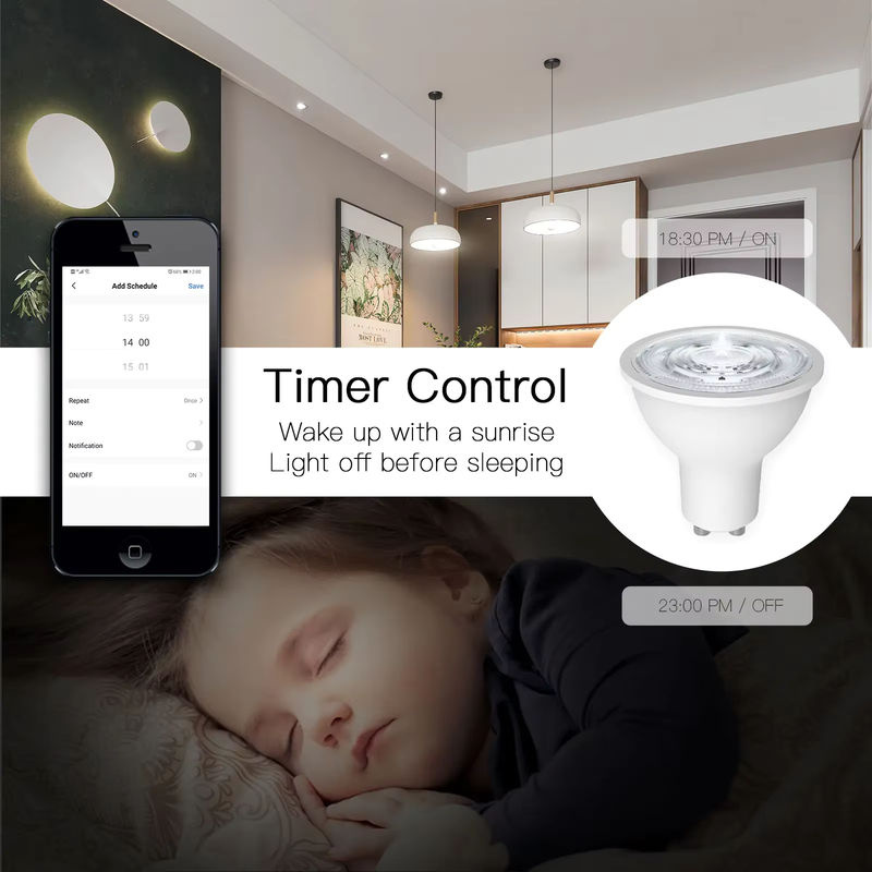 Tuya ZigBee GU10 Smart LED-Lampe RGBW, 4,7 W, dimmbar, Weiß und Multicolour, Smart Life App-Steuerung, kompatibel mit Alexa und Google Home - Bild 3