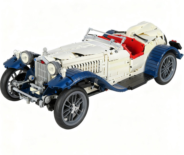 Alfe Romed Klassisches Retro Vintage Supercar Rennmodell, 2591 Teile - Bild 1