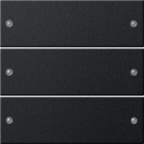 Gira Wippenset 3fach schwarz matt 2183005 - Bild 1