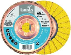 LUKAS Fächerschleifscheibe SLTT HybridPerfection Ceramic Gelb Durchmesser: 125 mm Korn 60 - Bild 1