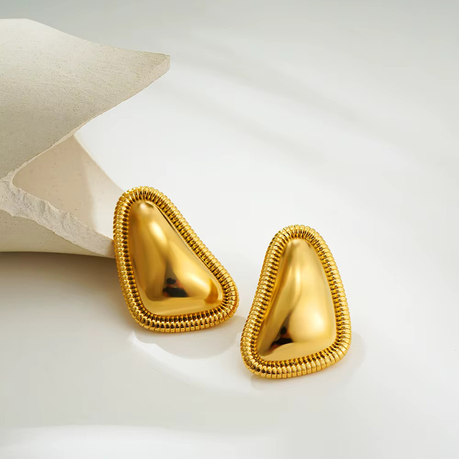 Erpels Ohrringe, Edelstahl, Dreieck, Unisex - Bild 2