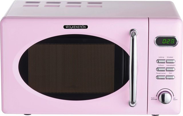 Wolkenstein Mikrowelle WMW720 SP Solo-Mikrowelle mit Grill und LED-Display in Pink - Bild 1