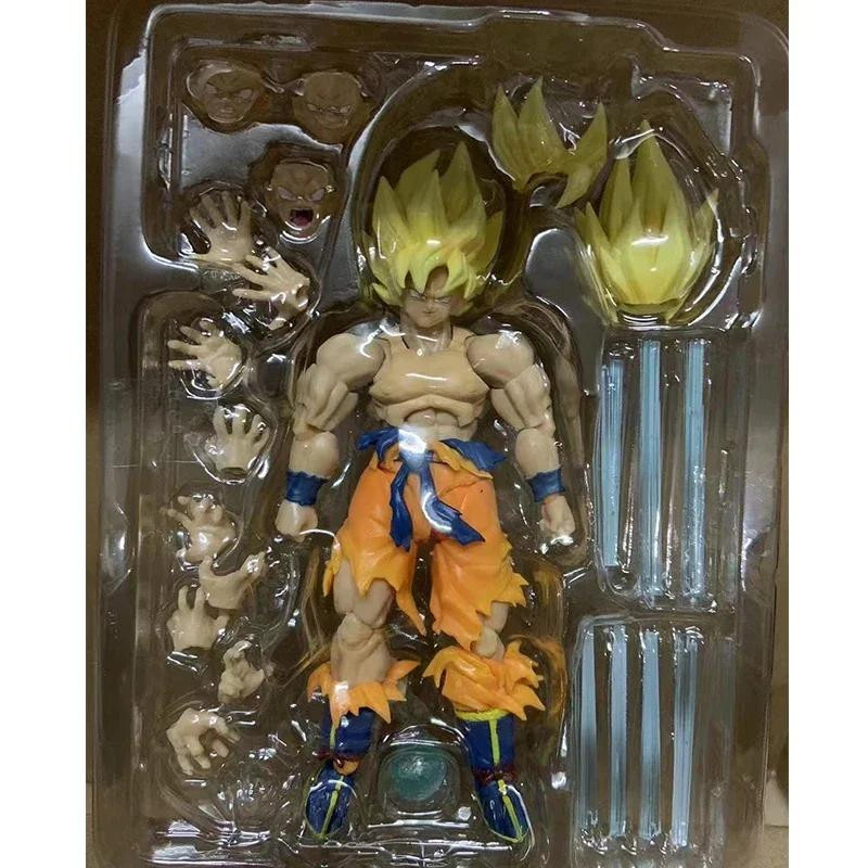 Yiran toy 1 Dragon Ball Z Son Goku Actionfigur Super Saiyan Kakarotto PVC 17cm - Bild 4