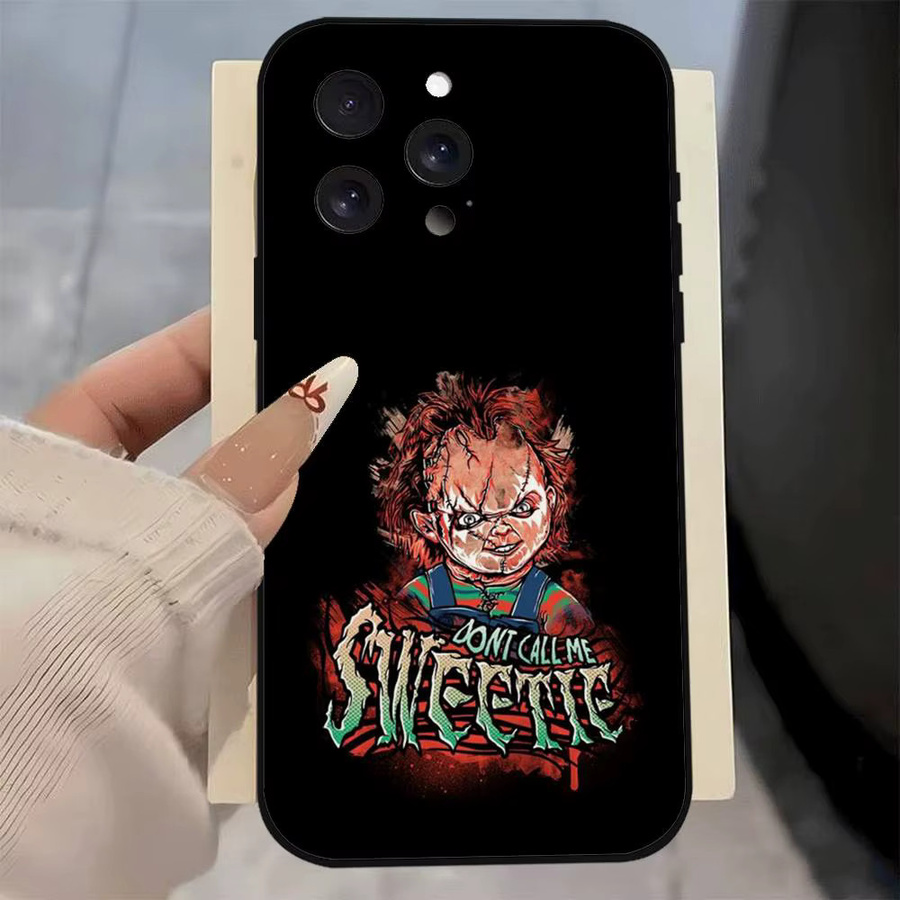 C-Chucky Good Guys Handyhülle aus mattem Silikon für Apple iPhone Modelle in Schwarz - Bild 4
