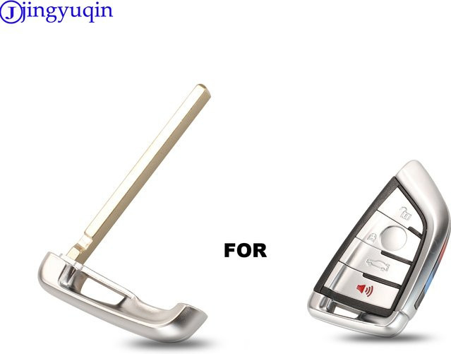 Jingyuqin 10er Set Fernbedienung Autoschlüssel Gehäuse leer für BMW X1 X3 X4 X5 X6 F15 F16 F48 G30 G38 1 2 5 7 Serie in Silber - Bild 1