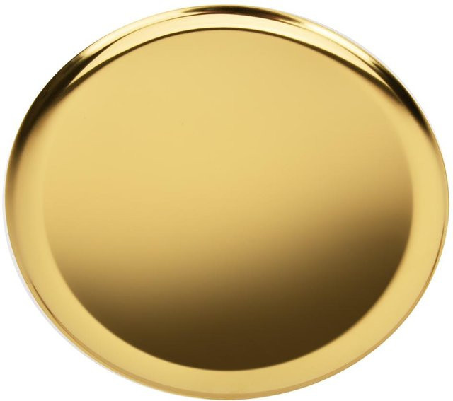 Serviertablett aus Edelstahl von mfySpace in Gold für Teeservice, Lebensmittel oder Schmuck, Breite: 28,0 cm, Tiefe: 28,0 cm, Höhe: 1,2 cm - Bild 1