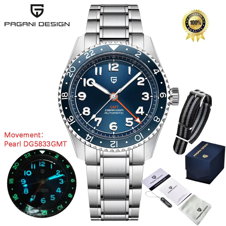 PAGANI DESIGN Armbanduhr, Automatik, Edelstahl, Saphirglas, Herren - Bild 7