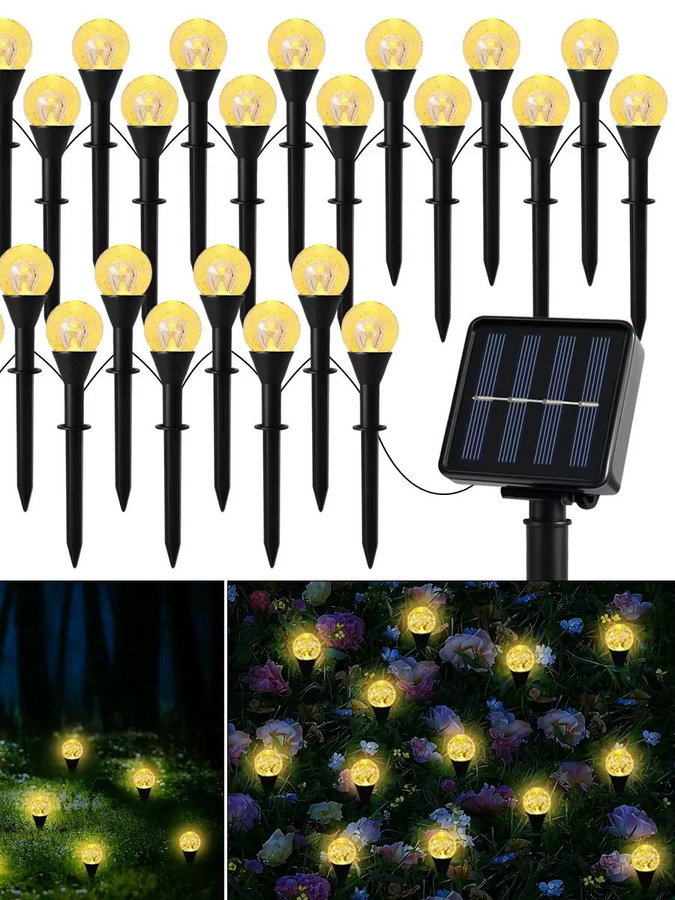 Leclstar Solar-LED-Blasenkugel-Rasenlichter in Multicolour, moderne dekorative Gartenleuchten für Terrasse und Außenbereich - Bild 5