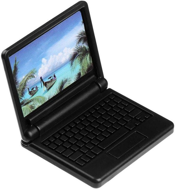 Binchi Outdoor Product Simulations-Laptop, Puppenhausmöbel, schwarz, Zubehör - Bild 1