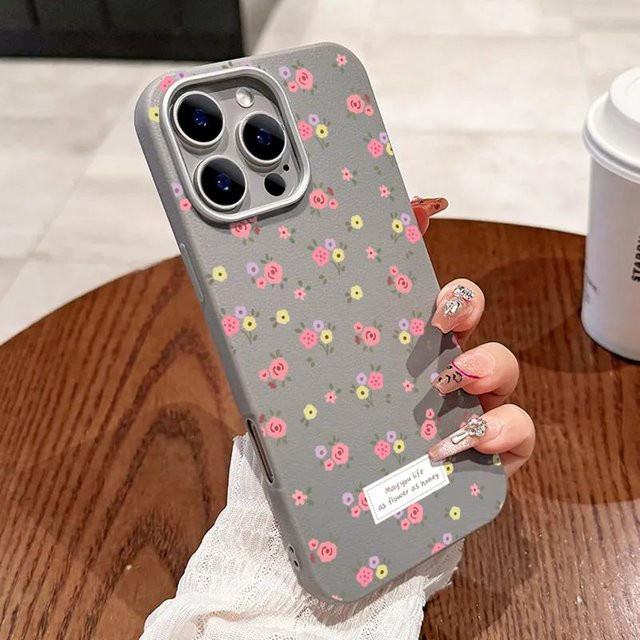 Stoßfeste Kunstleder-Handyhülle aus weichem TPU für Xiaomi 14T 13T Pro 11 Lite 5G und Poco X7 X6 X5 X3 F5 F6 F7 M6 Pro in Grau - Bild 1