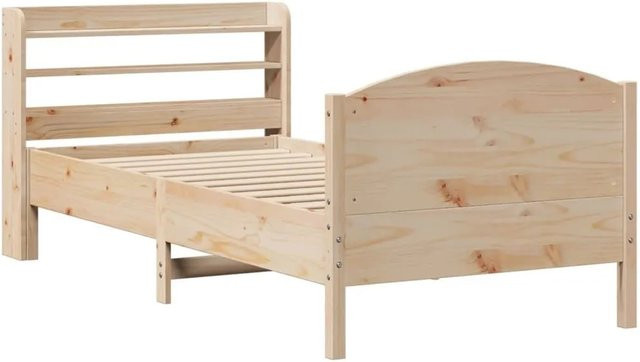 vidaXL Massivholzbett aus Kiefernholz im rustikalen Design ohne Matratze - Bild 1