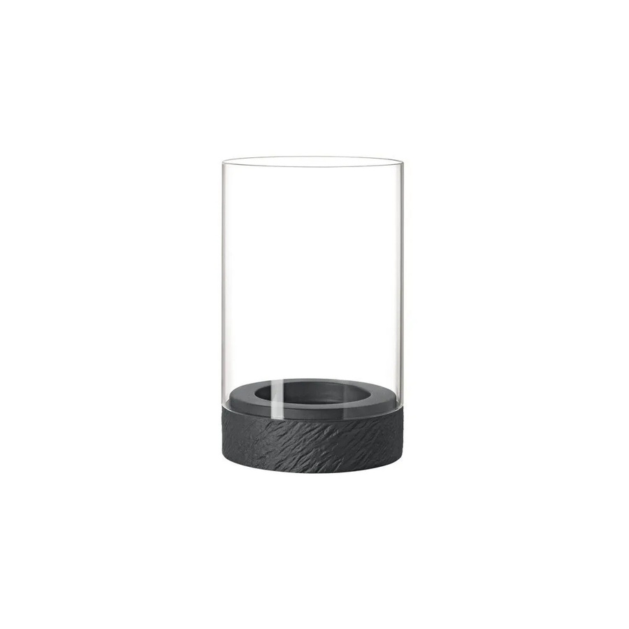 Villeroy & Boch Manufacture Rock Home Windlicht aus Glas in Grau Transparent Schwarz, Durchmesser: 20 cm - Bild 2