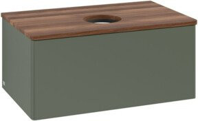 V&B Waschtischunterschrank Antao ohne Frontstruktur in Grün lackiert, B/T/H: 80 x 36 x 50 cm - Bild 1