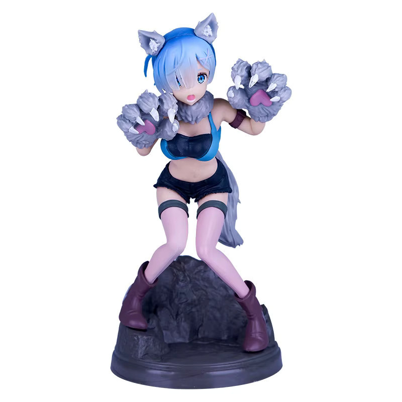 Bandai Re:Zero Rem Grauer Wolf Modell Halloween-Kostüme Actionfigur - Bild 3