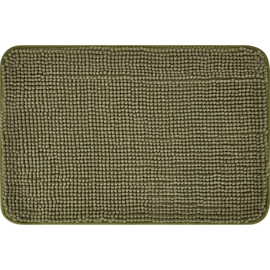 baliv Badematte aus Polyester in Moosgrün, rutschfest, Breite: 40 cm, Tiefe: 60 cm - Bild 2