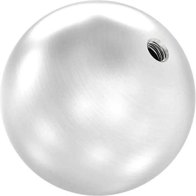 FeNau Hohlkugel aus Edelstahl in Silber Matt mit M8 Gewinde, Durchmesser: 6 cm - Bild 1