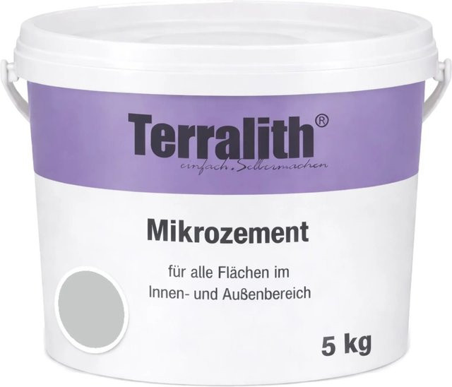 Terralith Mikrozement Fix & Fertig LFN0852 Steingrau 5kg Fein für 3,5qm - Bild 1