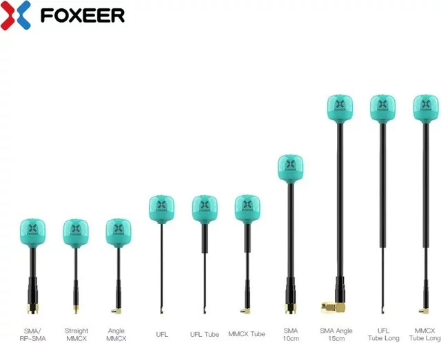 Foxeer Lollipop Plus Omni 5,75 GHz Mini Antennen Set mit 2,6 dBi, RHCP oder LHCP, SMA/MMCX/UFL Anschluss für FPV Drohnen - Bild 1