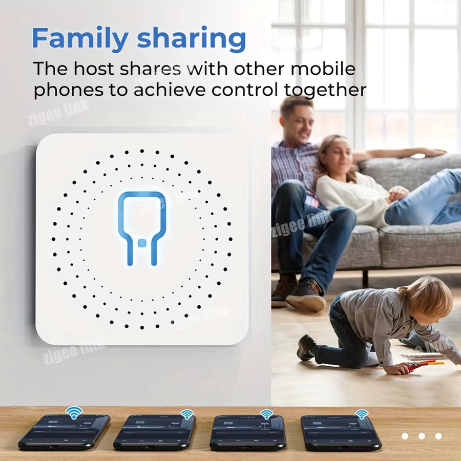 Shine-tale Mini Smart Switch WiFi oder Zigbee 3.0 Version für Hausautomation in Weiß mit 2-Wege-Steuerung, App-Fernbedienung und Zeiteinstellung, kompatibel mit Tuya, Alexa und Google Assistant - Bild 5