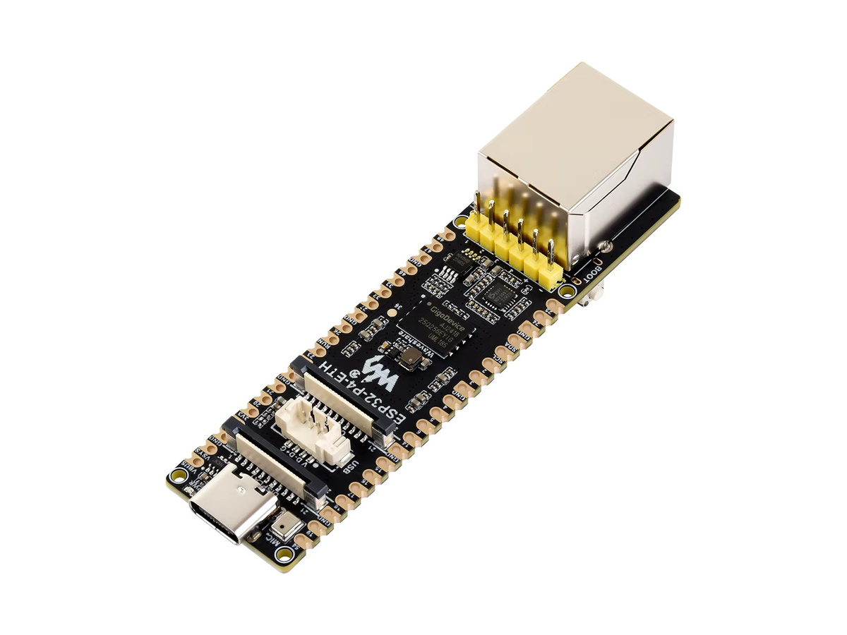 Waveshare ESP32-P4-ETH Entwicklungsboard in Schwarz mit 100 Mbit/s RJ45-Ethernet-Port und leistungsstarker RISC-V 32-Bit Dual-Core MCU - Bild 2
