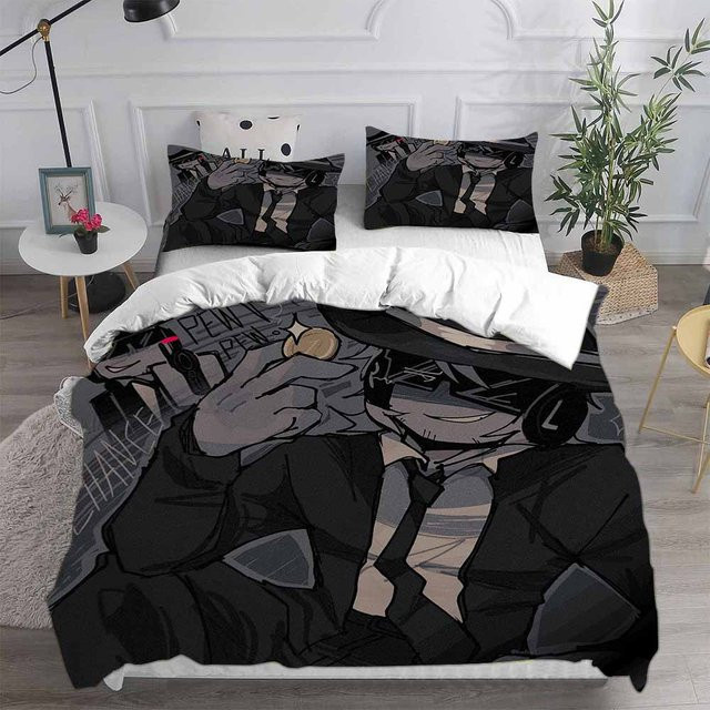 JMG Household Supplies Chance Forsaken Bettwäsche-Set aus Mikrofaser, Schwarz, B/H: 135 x 200 cm - Bild 1