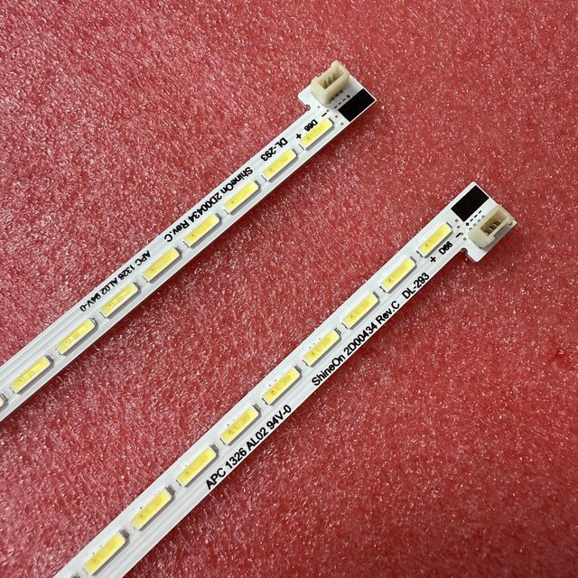 2er-Set LED-Hintergrundbeleuchtung Streifen mit 66 LEDs in Weiß für 47E760A 47E680F HR-5300-AZ4700000 2D00433 2D00434 - Bild 1