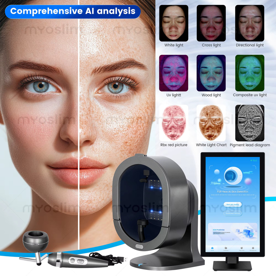 MYOSLIM Gesichtshaut-Analysegerät und Kopfhaut-Analysator, Unisex - Bild 3