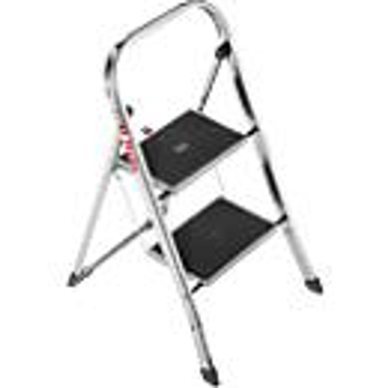 Hailo Klapptritt K70 StandardLine Aluminium Trittleiter 2 Stufen Silber Schwarz - Bild 6