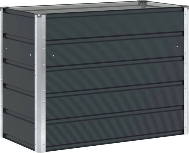 vidaXL Pflanzkübel aus verzinktem Stahl in Anthrazit, B/T/H: 480 x 50 x 45 cm - Bild 1