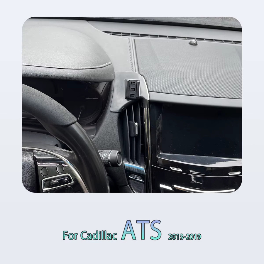 Magnetische Telefonhalterung für Cadillac ATS (2013-2019) mit intelligenter Sensorik und unsichtbarer Basis in Schwarz - Bild 2
