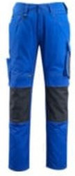Mascot Arbeitshose Mannheim in Kornblau/Schwarzblau mit Reflexstreifen und Cordura, Größe 56 - Bild 1